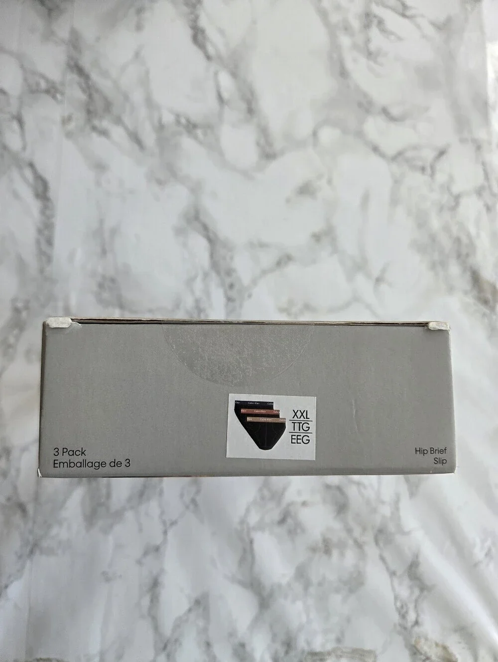 3 Calvin Klein Men's Underwear Cotton Stretch 3-Pack Hip Brief, Black XXL